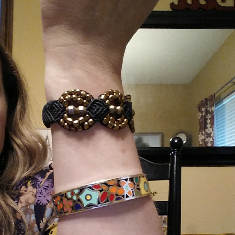 Brighton Springtime Color Floral & Silver Bracelet